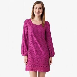 Laundry by Shelli Segal Lace Dress, Magenta, Size 8